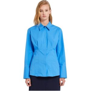 Marella, Dames, Blouses & Shirts, Blauw, Maat: S