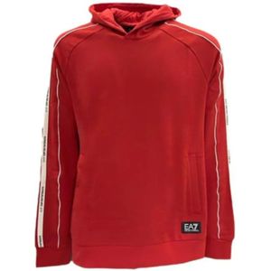 Emporio Armani Ea7, Heren, Sweatshirts & Hoodies, Rood, Maat: M
