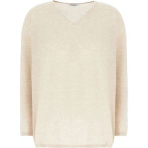 Max Mara, Dames, Truien, Wit, Maat: L Kasjmier,
