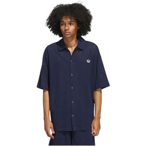Adidas, Heren, Overhemden, Blauw, Maat: 2XL