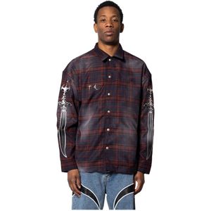 Thug Club, Heren, Overhemden, Veelkleurig, Maat: M Flanel,