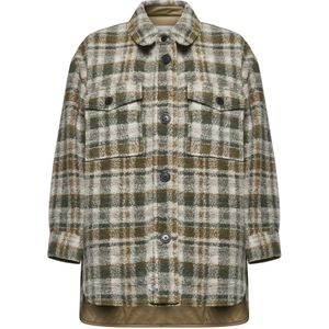 Isabel Marant Étoile - Harveli-Gb - Jas - Khaki/Ecru/Multicolor - Wol