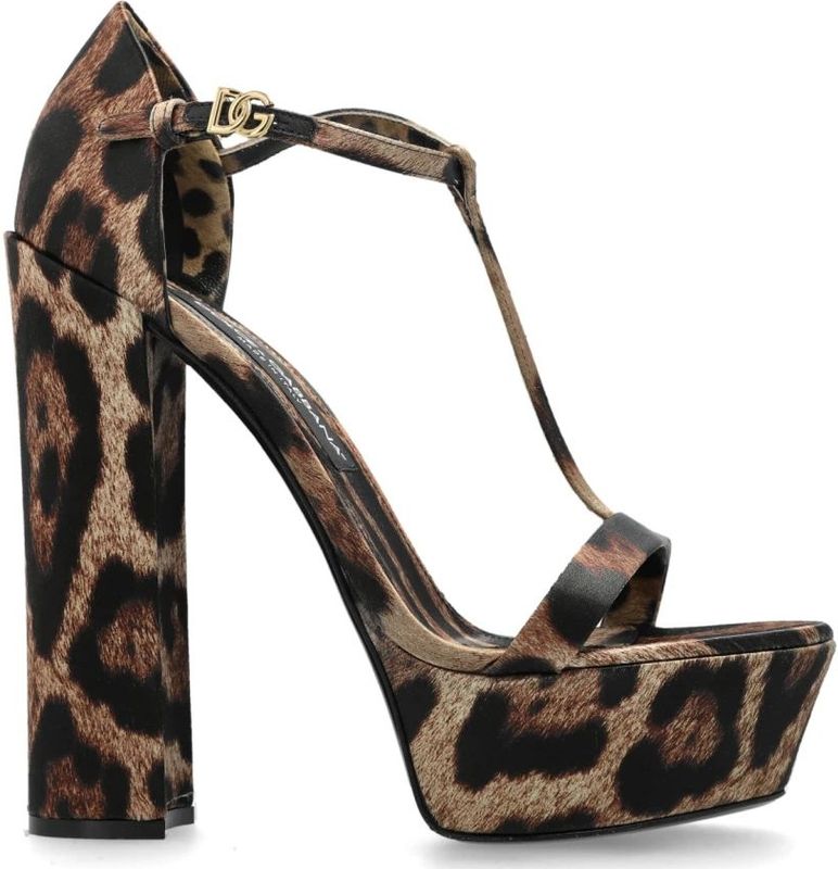 Dolce & Gabbana, Dames, Schoenen, Beige, Maat: 36 EU Zijde,