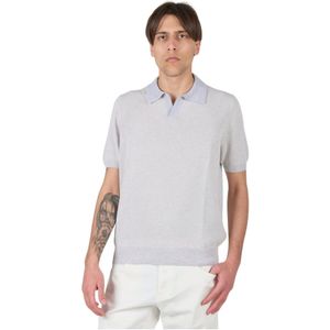 Barba, Heren, Tops, Grijs, Maat: M Katoen,