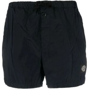 Stone Island, Heren, Badkleding, Blauw, Maat: 3XL Nylon,