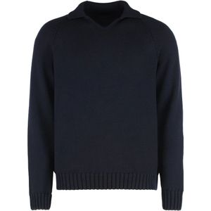 Slowear, Heren, Truien, Blauw, Maat: XL Wol,