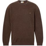 TIMBERLAND - Trui - Chocoladebruin - Knitwear - Lange Mouw