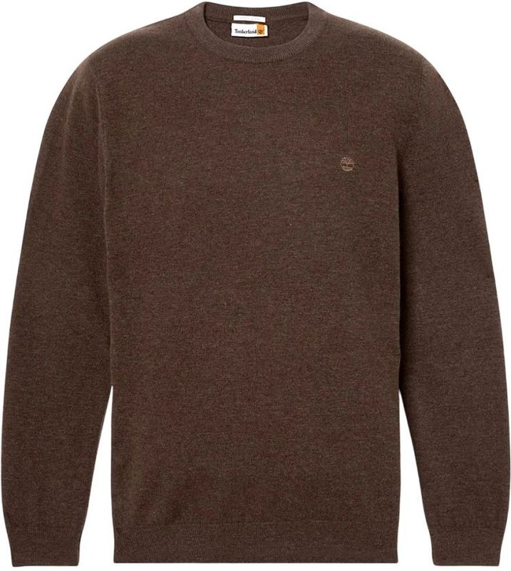 TIMBERLAND - Trui - Chocoladebruin - Knitwear - Lange Mouw