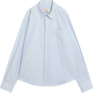 Ami Paris, Heren, Overhemden, Blauw, Maat: XL