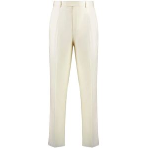 Zegna, Heren, Broeken, Beige, Maat: XL Wol,