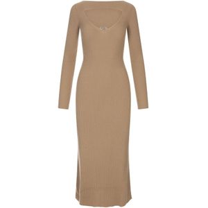 Diesel, Dames, Jurken, Bruin, Maat: S Wol,