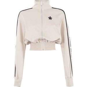 Comme des Fkdown, Dames, Sweatshirts & Hoodies, Beige, Maat: M Katoen,