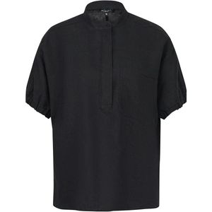 Bugatti, Dames, Blouses & Shirts, Zwart, Maat: S Linnen,