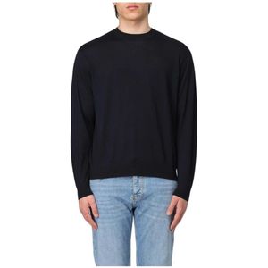 Emporio Armani, Heren, Truien, Blauw, Maat: XL Wol,