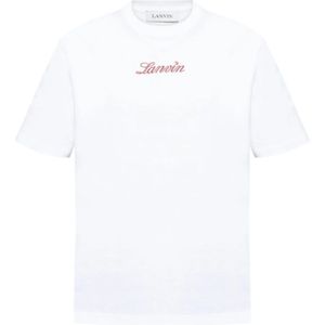Lanvin, Heren, Tops, Wit, Maat: XL Katoen,