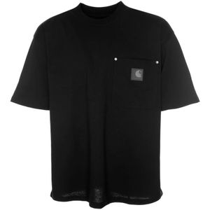 Carhartt Wip, Heren, Tops, Zwart, Maat: XS Katoen,