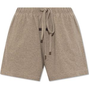 Fear Of God, Dames, Korte broeken, Grijs, Maat: L Katoen,