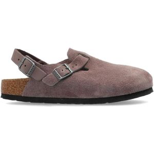 Birkenstock, Dames, Schoenen, Paars, Maat: 37 EU Leer,
