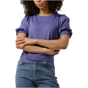 Minus Liva Knit Tee Tops T-shirts Dames - Shirt - Paars
