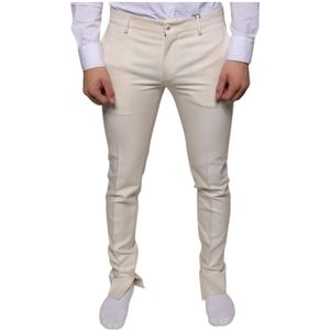 Dolce & Gabbana, Heren, Broeken, Wit, Maat: M Wol,