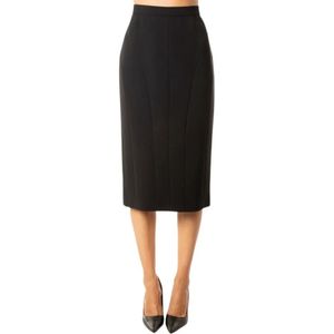 Max Mara Studio, Dames, Rokken, Zwart, Maat: XL Leer,