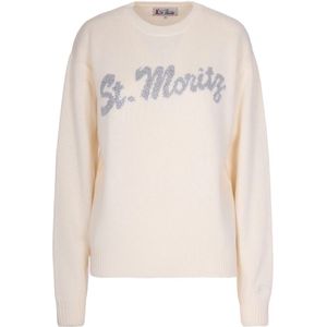 MC2 Saint Barth, Dames, Truien, Beige, Maat: XS Wol,