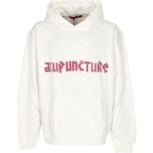 Acupuncture, Heren, Sweatshirts & Hoodies, Wit, Maat: M Katoen,