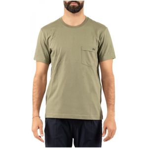 Fay, Heren, Tops, Groen, Maat: L Katoen,