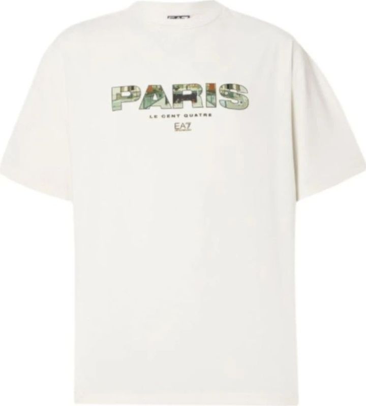 Emporio Armani Ea7, Heren, Tops, Wit, Maat: M