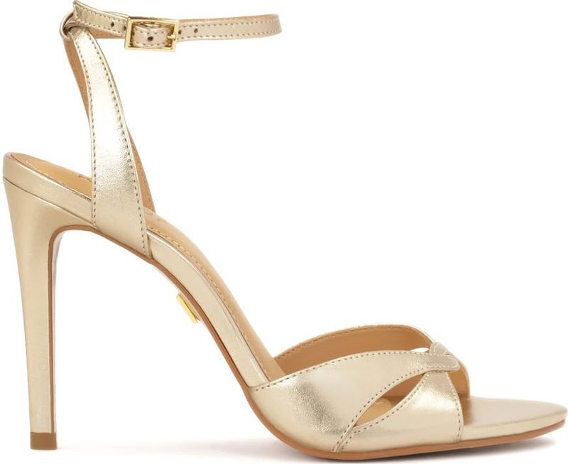 Kazar - Pumps - Geel - Leer - Gouden Sandalen met Hak