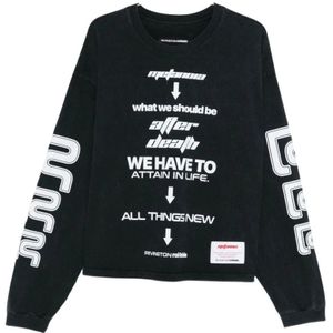 Rrr123, Heren, Tops, Zwart, Maat: XL