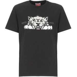 Kenzo, Dames, Tops, Zwart, Maat: XS Katoen,