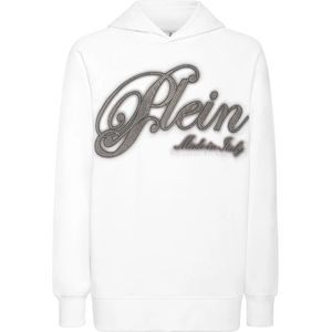 Philipp Plein, Heren, Sweatshirts & Hoodies, Wit, Maat: L Katoen,