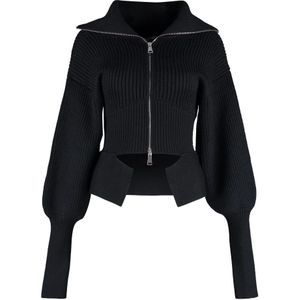 Andrea Adamo, Dames, Truien, Zwart, Maat: L Wol,