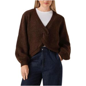 Co'Couture, Dames, Truien, Bruin, Maat: XS Wol,