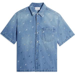 Axel Arigato, Heren, Overhemden, Blauw, Maat: XS Katoen,