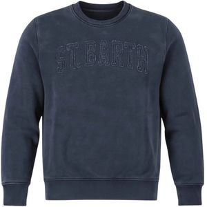 MC2 Saint Barth, Heren, Sweatshirts & Hoodies, Blauw, Maat: S Katoen,