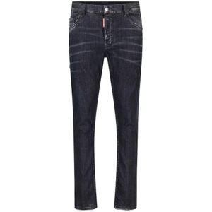 Dsquared2 Slim Fit Skater Jeans , Black , Heren , Maat: 4XL