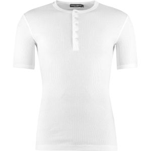 Dolce & Gabbana, Heren, Tops, Wit, Maat: S Katoen,