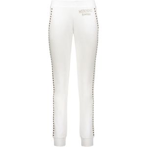 Moschino, Dames, Broeken, Wit, Maat: M Katoen,