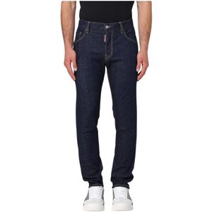 Dsquared2, Heren, Jeans, Blauw, Maat: 3XL Katoen,