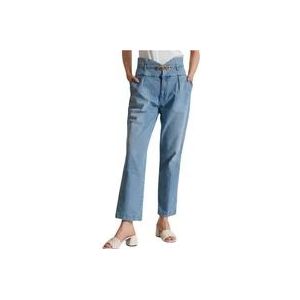 Pinko Hoge Taille Bustier Comfort Jeans , Blue , Dames , Maat: W26
