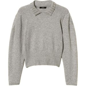 Twinset, Dames, Truien, Grijs, Maat: L