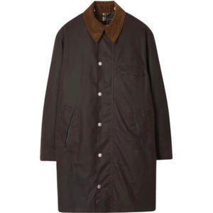Barbour, Heren, Mantels, Bruin, Maat: M Katoen,