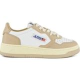 Autry Leren Lage Sneakers , Beige , Dames , Maat: 38 EU