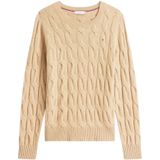 Tommy Hilfiger, Dames, Truien, Beige, Maat: 2XS Wol,