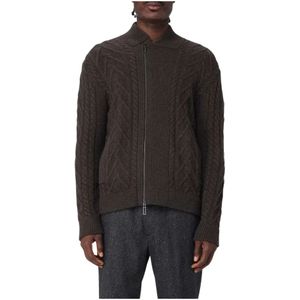 Paolo Pecora, Heren, Truien, Bruin, Maat: M Wol,