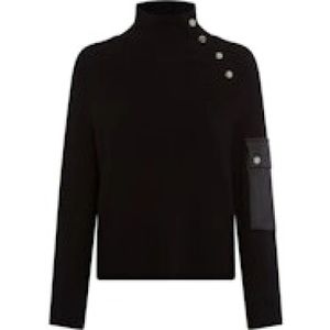 Marc Aurel, Dames, Truien, Zwart, Maat: XL Satijn,