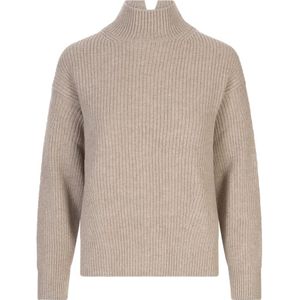 Agnona, Dames, Truien, Bruin, Maat: S Kasjmier,