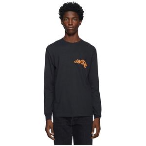 Darkoveli, Heren, Tops, Zwart, Maat: M Katoen,